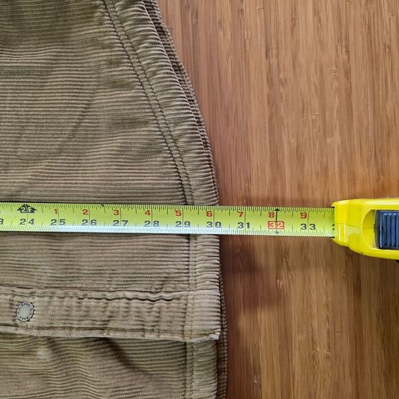 LL Bean Men’s 1912 Heritage Lined Shirt Jac Shacket Corduroy Tan L Regular - Picture 10 of 13